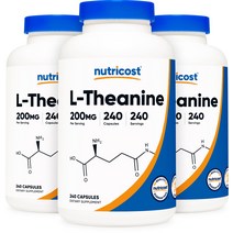 L-테아닌 200mg 240캡슐 3병, 240정, 1개
