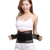 건강나라 튼튼탄탄 허리보호대 가벼운 메시구조 4단지지대 1개, XL