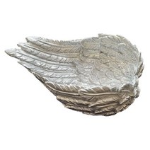 깃털 날개 디스플레이 스탠드 크리스탈 볼 홀더 조각 장식 수집품 랙 보석 미네랄 홀더 소품 홈 쥬얼리 화장대, 수지, 회색