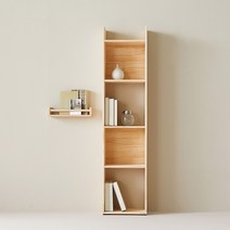 북쉘프 슬림 틈새 4단 원목 좁은 코너 디자인 400 책장 LGM242C, B형