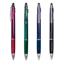 몰포유 인텐스니들3색터치UV볼펜 4종, 4개입, 검정