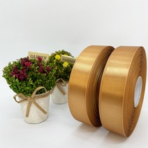 포장 리본 끈 제이제이리본 고밀도주자 45M 2롤 (10mm 15mm), 15mm, 연갈색