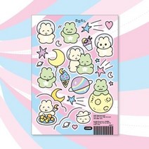 달토끼 칼선 스티커