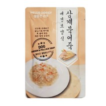 80g 강아지 보양식 간식 파우치 삼계북어죽 노령견 영양공급 식욕증진 핸드메이드 훈련용 반려견 건강재료