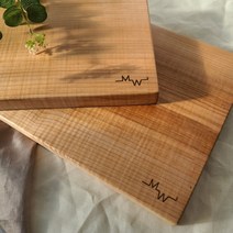 모어우드 나무도마 메이플 원목 수제 캠핑 플레이팅도마, 메이플 사각도마 (대) 440 x 240mm