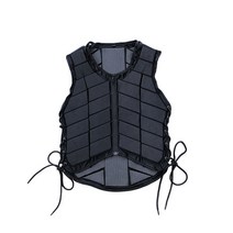 어린이 성인 남녀 승마 안전조끼 보호구 승마복 보호복 용품, 성인 블랙 S 키 150-160CM, 1개