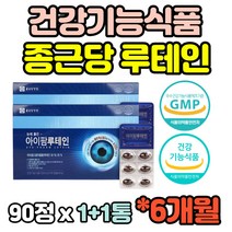 식약처인증 6개월분 루테인 LUTEIN 마리골드 빌베리 bilberry 결명자 녹차 루태인 90캡슐 2통