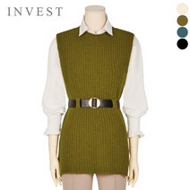 [인베스트] 베이직블라우스+니트조끼세트_V2F1BL5041