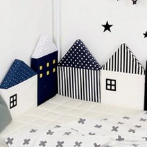 이우미 LYM 북유럽 아기침대 범퍼 쿠션세트 (4개) 아기 안전 침대가드MJ141, Type-F