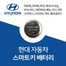 현대자동차 스마트키 배터리 건전지 CR2032 차키 밧데리 약 베터리, 10개