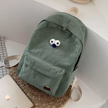 고등 학생 백팩 보세 가방 공용 캐주얼 코듀로이 백팩