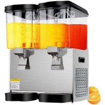 탄산음료 쥬스 디스펜서 업소용 호텔 뷔페 조식 음료디스펜서, 이중기통 44L 분리냉장 (과일조각 추가가능)