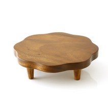 원목 연화반 차탁 다도상 다과상 소반 찻상 찻탁 전통상 소반 밥상 교자상, 대 40cm