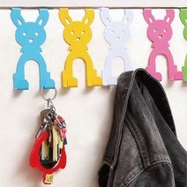 데일리Lab 토끼문걸이 행거 도어후크 옷걸이, 1, 그린, 본상품선택