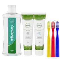 캔케어 구강케어초심자(캔치약 2개+캔칫솔 3개+캔가글 1개) 세트 - 암환자 구내 구취 사용가능 / 입원 병문안 선물, 캔칫솔 3개(혀클리너), 쇼핑백 O