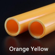 2pcs 길이 50CM O.D 20 ~ 110mm UPVC 파이프 물고기 탱크 수족관 배수 관개 물 공급 PVC 튜브 라인, O.D 110mm, Yellow
