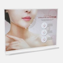 스탠드 아크릴 A4 게시판 POP꽂이, CNH805_아크릴A4 고급 자석 T형(가로)