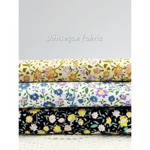 면 35수 트윌 천 마멜 블룸3종, 화이트