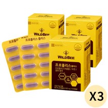 종근당건강 와일드비 프로폴리스 플러스 60캡슐 X 3박스 (6개월분), 상세페이지 참조, 상세페이지 참조