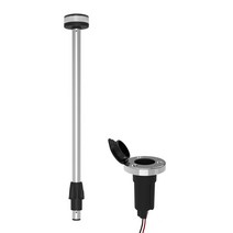 항해등 선박 라이트 22 인치 해양 네비게이션 라이트 앵커 스턴 화이트 LED 올 라운드 램프 스테인레스 스, 06 2pcs11584-2411500-SS