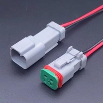 BOX DT 04 06 2P 3P 4P 6P 8P 12P 15 MM 방수 자동차 커넥터 용 암수 플러그 및 소켓, 2P+1set
