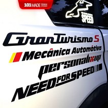 스티커101 자동차스티커 레터링스티커 1+1 튜닝데칼 스폰서 반사지 캠핑카, 골드S