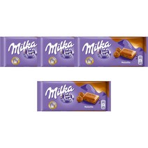 밀카 누아제트 헤이즐넛 초콜릿 100g Milka Noisette, 4팩