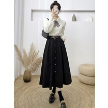결혼식하객룩 여성 의류 가을과 겨울 공식 행사 사무원은 기질 의류 전문 정장 드레스를 착용