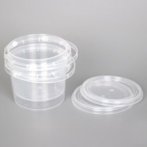 투명 구디백 원형쿠키통 바스켓 300ml