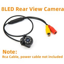 자동차 후면보기 카메라 후방 주차 백업 IP68 방수 CCD LED 모니터 HD 야간 투시경 이미지, [03] XCM8LED