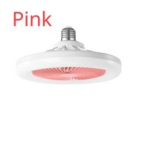 대형실링팬 제어 LED 천장 팬 조명 범용 스마트 무소음 거실 침실 컨버터 베이스, 03 PINK_01 30W_01 85-265