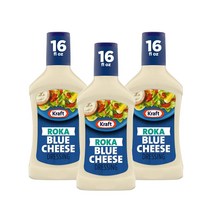 Kraft Roka Blue Cheese Dressing 크래프트 로카 블루 치즈 드레싱 16oz(473ml) 3팩