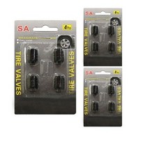 니녹 타이어 밸브캡 블랙 4p, 15개입