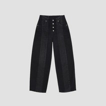 엠엠식스 메종 마르지엘라 명품당출여성 MM6 23SS 블랙 하이웨이스트 데님팬츠 S52LA0186 S30743 900