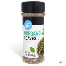 Happy Belly Mediterranean Oregano 해피 벨리 오레가노 리프 잎 향신료 0.65oz(18g) 5팩