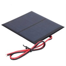 미니 태양 전지 패널 에폭시 보드 모듈 5 개 30CM 빨간색과 검은 색 와이어 DC5.5V 160mA 배터리 표시기, 한개옵션0