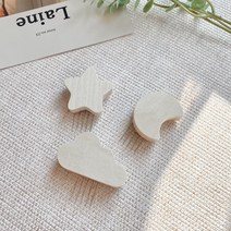뚜뚜아트 원목 우드 꼭꼬핀 나무 벽걸이 후크, 별+달+구름 세트, 1세트