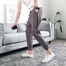 남성 린넨 밴딩 배기팬츠 와이드 항아리바지k09