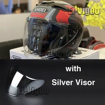 오픈 페이스 Shoei J-CRUISE II AGLERO TC-1 제트 헬멧 오토바이 승마 모토 크로스 레이싱, [03] XL, 04 Silver