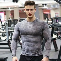 [국내배송] JUNKY컴프레이션긴팔티셔츠 남성운동복