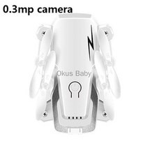 접이식 미니 드론 HD 카메라 포함 여부 가능 하이 홀드 모드 RC 쿼드콥터 RTF 와이파이 FPV 년, [04] White With 0.3MP Cam