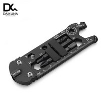 다이쿠나 아웃도어 멀티 콤비네이션 크롬 바나듐 스틸 자전거 멀티툴, 블랙