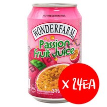 베트남음료 원더팜 패션후르츠 주스 아시아마트 WONDERFARM Passion Fruit Juice, 24개, 310ml