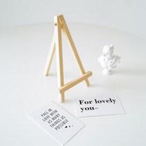 미니 원목 나무 이젤 액자 받침대 15x8cm 나무이젤 액자받침대 사진받침대 원목이젤 미니이젤 액자거치대 소형액자 탁상용이젤 소형이젤 사진거치대