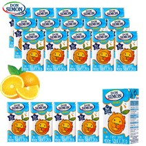 돈시몬 100% NFC 오렌지 착즙주스, 125ml, 20개