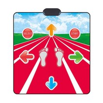 가정용 펌프 게임 DDR 휴대용 블루투스 댄스 담요 휴대 전화 태블릿 범용 무선 고화질 체성 감각 러닝 피트니스 체중 감량 지방 연소 퍼즐, PVC 레드(기본), 1개