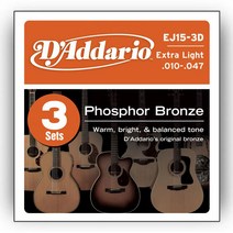 공식수입정품<br />Daddario – Phosphor Bronze Acoustic Extra Light 3-Set / 어쿠스틱 스트링 3팩 010-047 (EJ15-3D)” class=”wr-img”></a></div>
</div>
</div>
</div>
<div class=