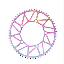 자전거부품 자전거 기어 크랭크 Liteproelite-접이식 자전거 전체 중공 크랭크 라운드 체인 휠 48T 50T, 15 54T silver