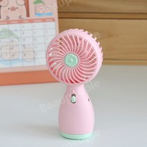 어린이 귀여운 고양이 강아지 캐릭터 우주복 우주 비행사 USB 충전 미니 휴대용 선풍기, JQK1-핑크[충전식]