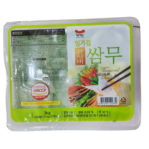 일가집 와사비 쌈무 3KX4/디2몰 /모두의온샘 /미모사, 5세트, 3kg
